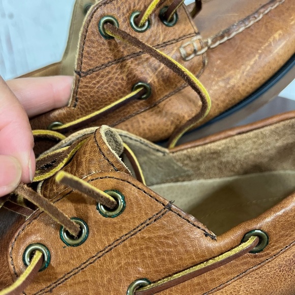 Ralph Lauren Polo Tan Leather Loafers Slip-Ons Vintage 80s 90s in size 9.5 GUC - Picture 11 of 17